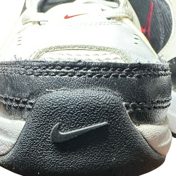 Nike Air monarch full length standard width D size 8.5. Black/white red swoosh - Picture 7 of 11